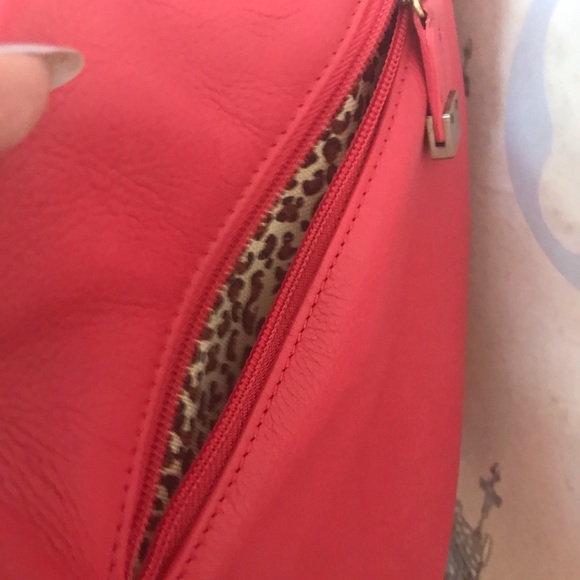 Soprano lamb leather coral handbag - Picture 8 of 8